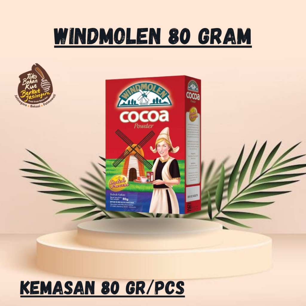 

WINDMOLEN COCOA POWDER 80 GRAM / COKLAT BUBUK WINDMOLEN / PCS