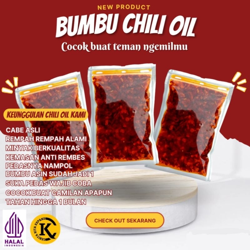 

[GROSIR] Chili Oil Kemasan Alumunium Foil
