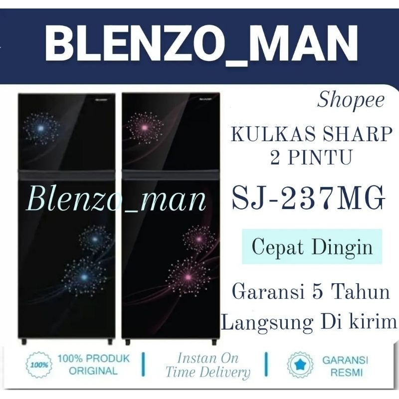 KULKAS SHARP 2 PINTU SJ-237 MG