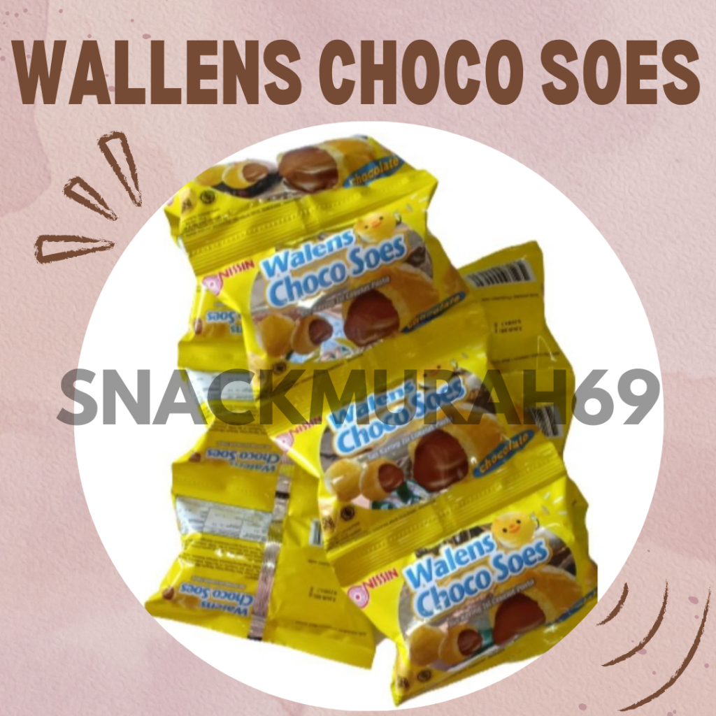 

Wallens Choco Soes Renceng 15 gram x 10 pcs | Soes Cokelat