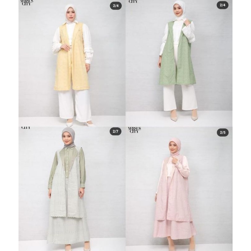 LATIFA VEST &LATIFA SET DRESS by versuscity