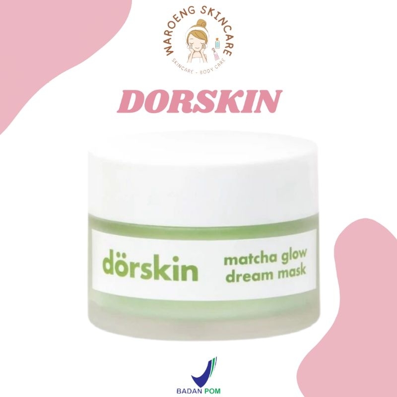 (READY) DORSKIN / DORSKIN MATCHA GLOW DREAM MASK / DORSKIN MATCHA GLOW / DORSKIN SLEEPING MASK