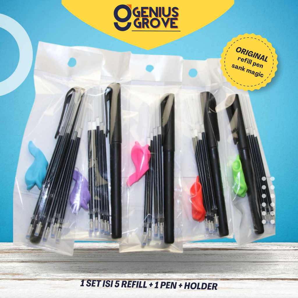 

[Genius Grove] Refill Pen Sank Magic - 1 set Pen + Refill | isi ulang pulpen sank magic book