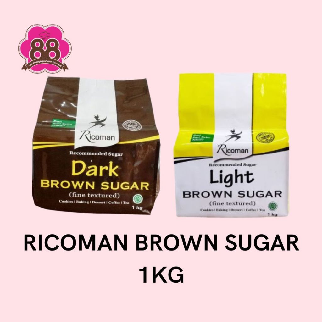 

RICOMAN BROWN SUGAR 1KG GULA TEBU