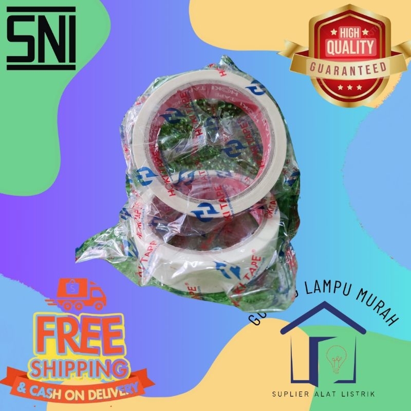 

Lakban Kertas 1" Pas Tape Isolasi Kertas 1inch Murah