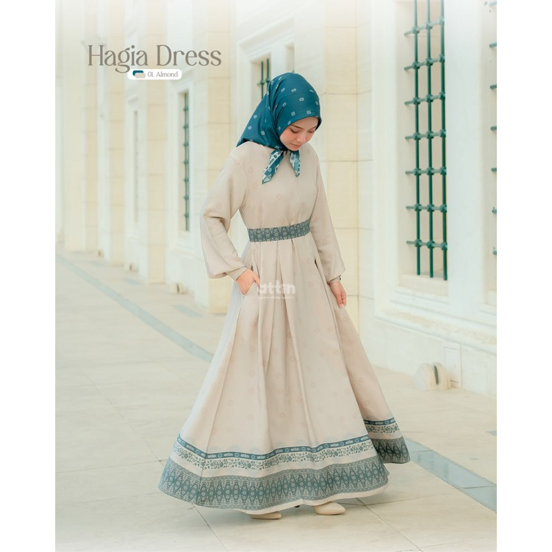 Sophia Dress dan Hagia Dress Only by Attin Gamis Wanita Elegant Beauty Simple Mewah Gamis Kondangan 