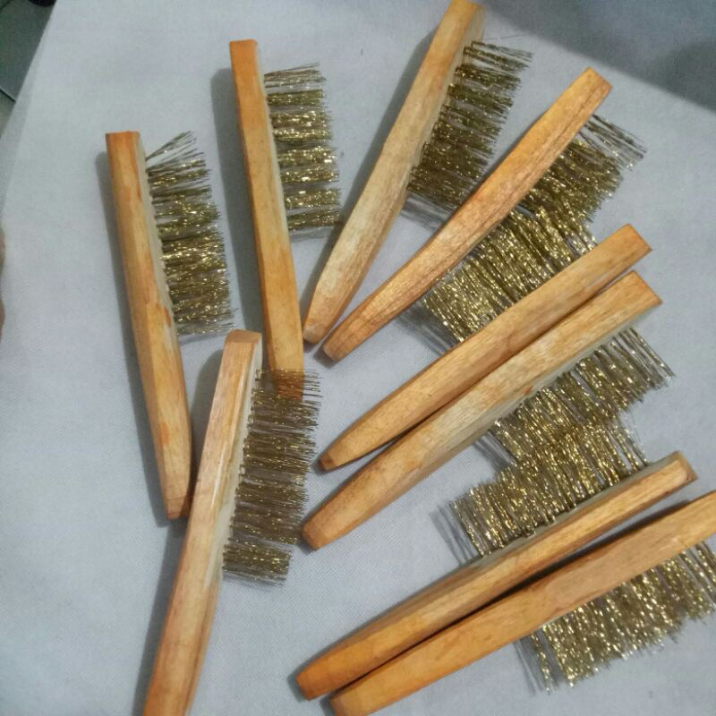 SIKAT KAWAT TEMBAGA GAGANG KAYU | KUAS KAWAT BESAR ISI PADAT & AWET PREMIUM QUALITY ( SIKAT KAWAT BE