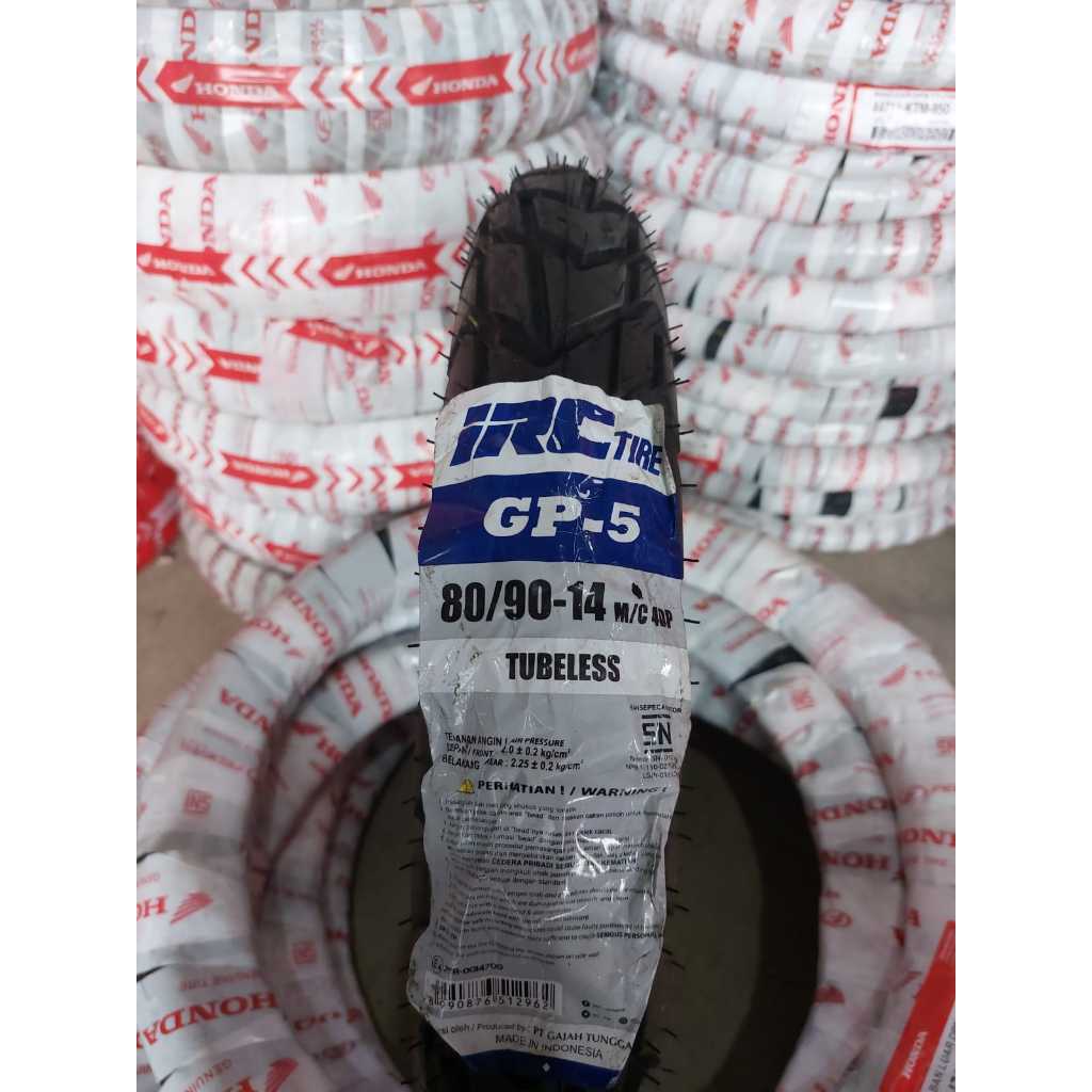 IRC GP5 RING 14 TUBLES BAN LUAR MATIC SEMI TRAIL IRC GP5 80/90-14 TRAIL CROSS