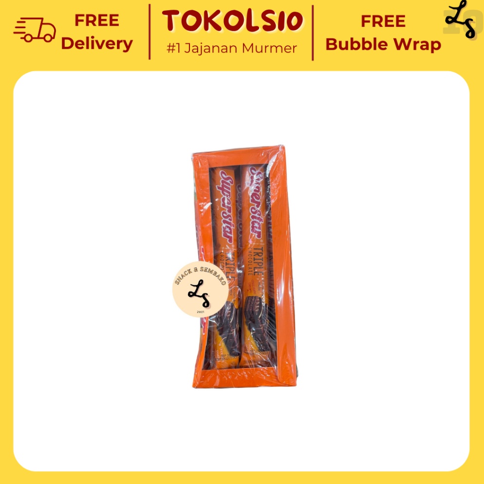 

KODE PRODUK Z6BY9758 Roma Superstar Triple Chocolate Isi 12 pcs 16gr
