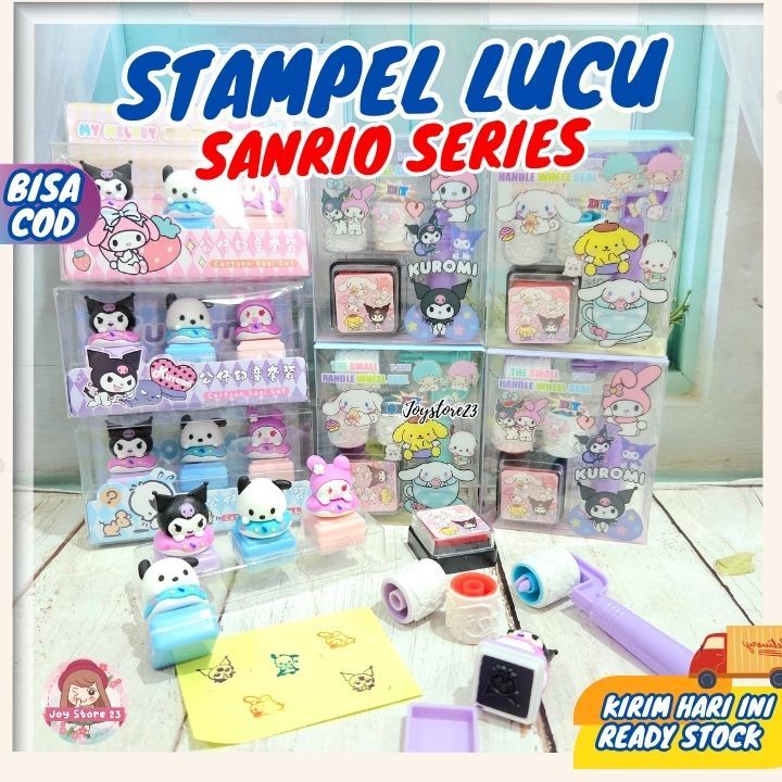 

Stamp cat/ Stampel Sanrio/ Cap Sanrio/Stamp Sanrio Lucu 1pack isi 3