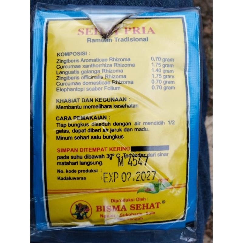 

jamu Sehat Pria Bisma Sehat