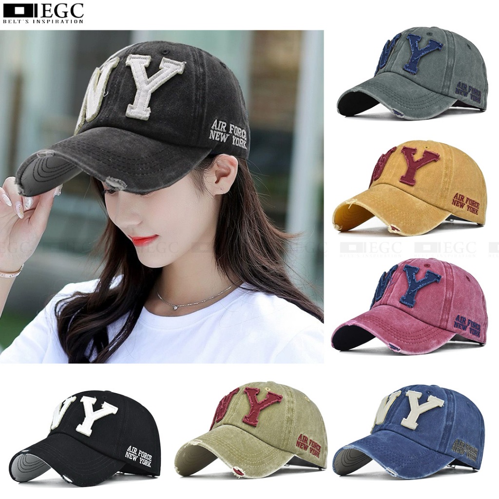 Topi Baseball Logo NY / Baseball Hat NY Logo / Topi Bisbol - H-496 NY