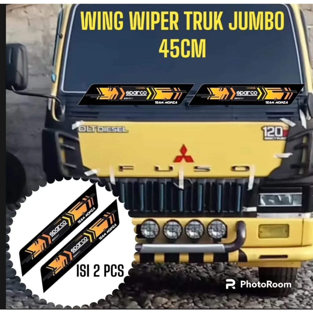 Wing Wiper Raing Truk 45cm Center Fuso Universal