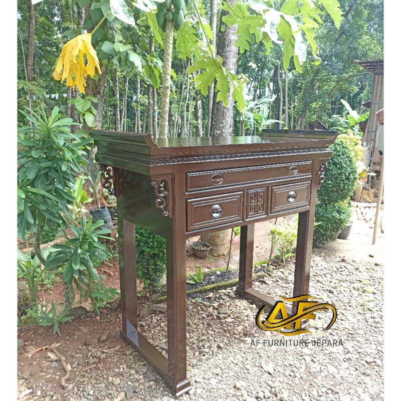 meja altar kayu jati, meja altar sembahyang