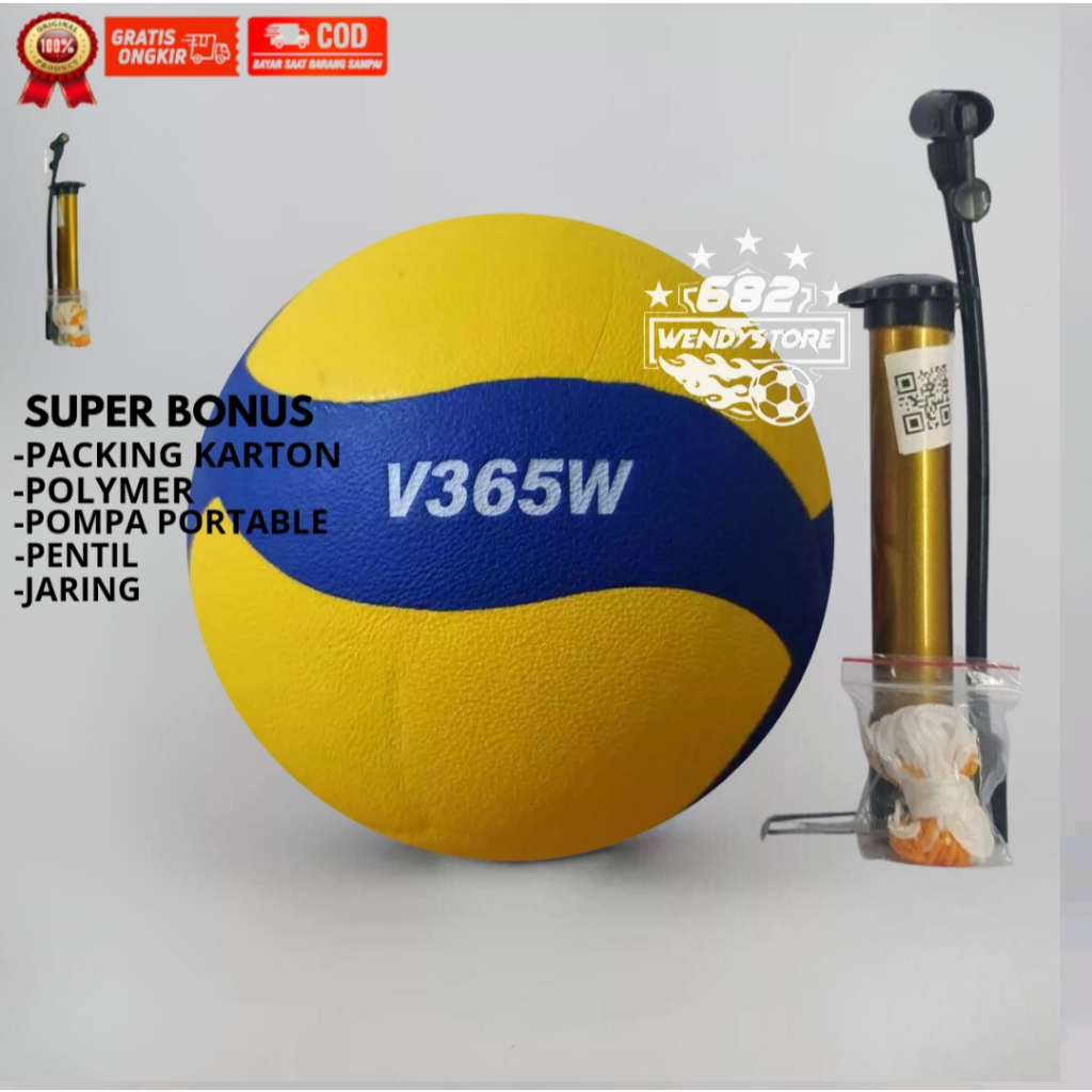 Bola voli/volley/voly size 5 MIKASA V365W original import