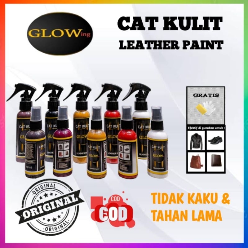 GLOWING CAT KULIT/CAT SEPATU KANVAS PERMANEN/CAT SEPATU/CAT JAKET KULIT ASLI /CAT TAS KEMASAN 60-100