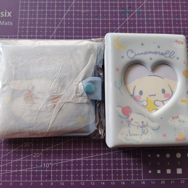 sealed wallet dompet & preloved collect book kolbuk sanrio cinnamoroll ducky world (read desc)