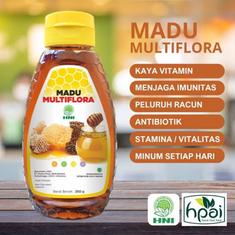 

MADU MULTIFLORA HNI/HPAI MADU MURNI 100% ORIGINAL