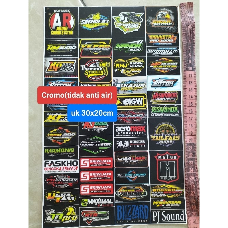 

STIKER SOUND | STIKER AUDIO | STIKER SOUNDSYSTEM | STIKER PACK | STIKER 1 LEMBAR | UKURAN 21 cm x 31cm