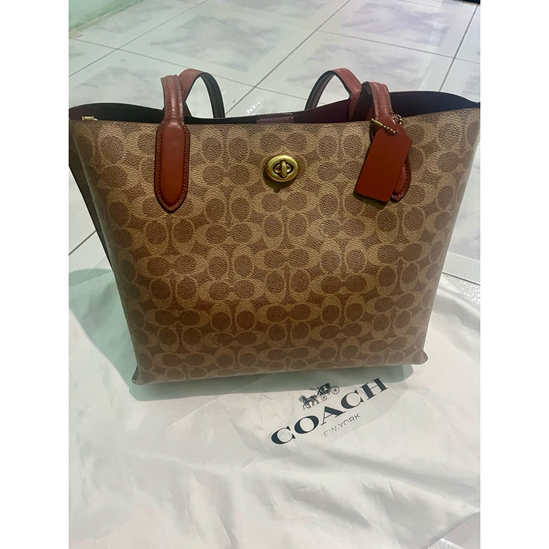 coach willow tote bag