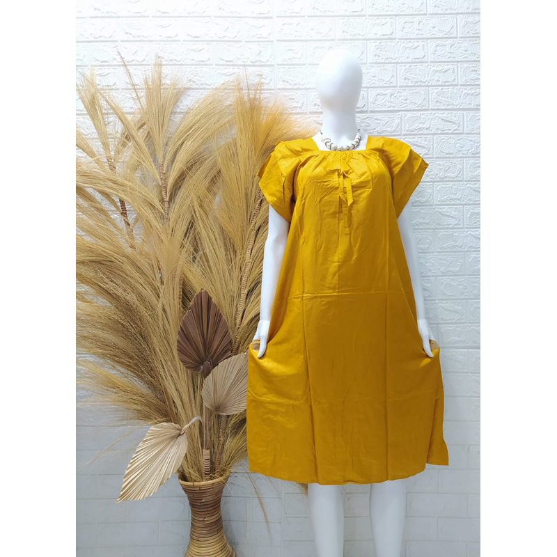 Daster Bali Tangan Susun Polos