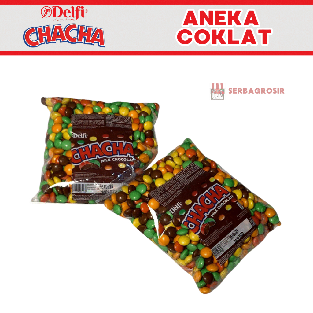 

COKELAT DELFI CHA CHA MILK & PEANUT [500gram] || Cokelat Delfi Cha Cha Kemasan Repack 500gram Camilan Chocolate