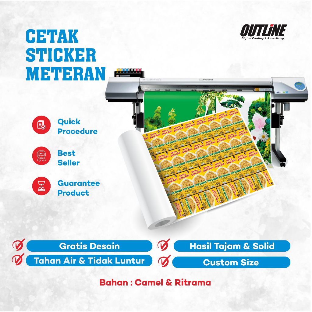 

PRINT INDOOR STICKER METERAN