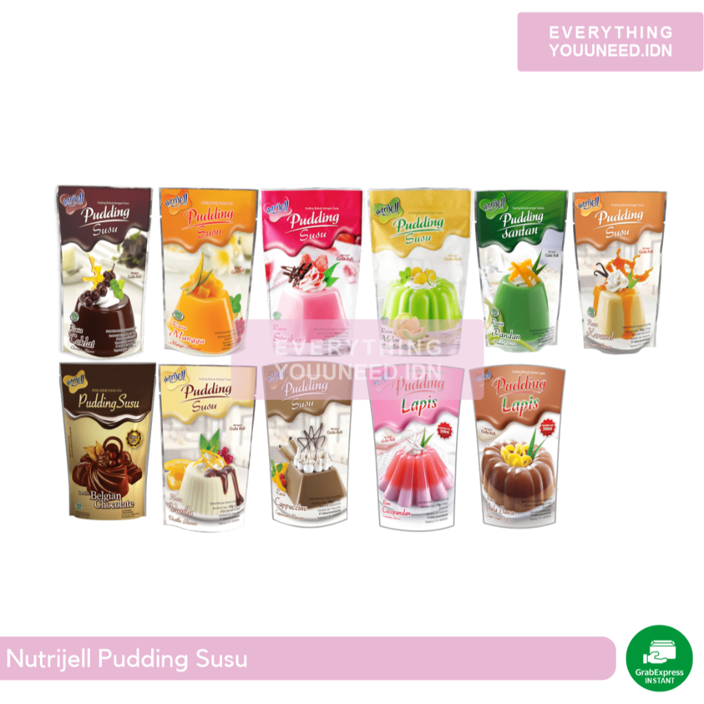

Nutrijell Pudding Susu All Varian