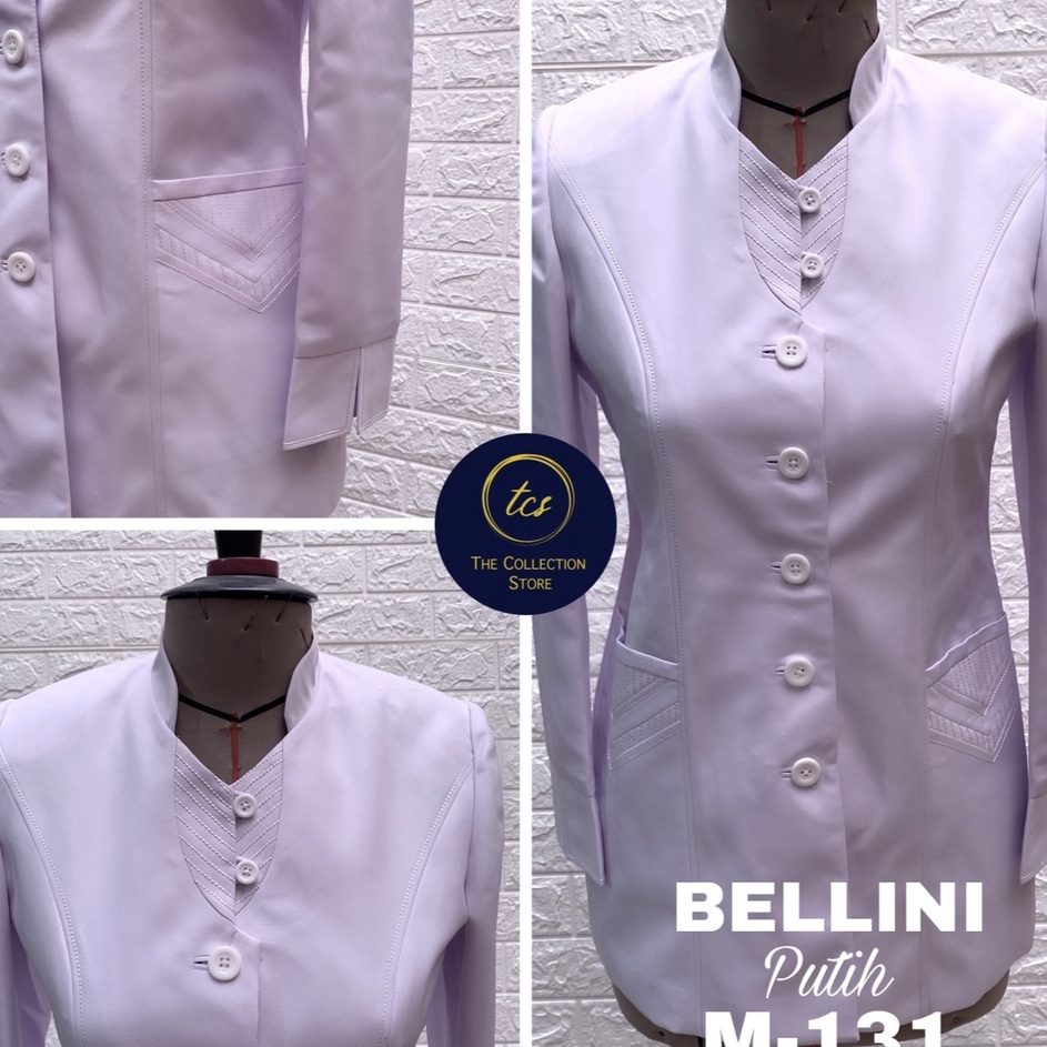 COD BLAZER BELLAGIO SERAGAM PUTIH PNS DINAS BLAZER GURU JAS PUTIH