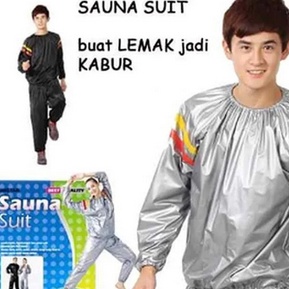 HJ6 Baju Jaket dan Celana Sauna Suit Unistar Original untuk Olahraga Bakar Lemak Paling Murah Pack Plastik
