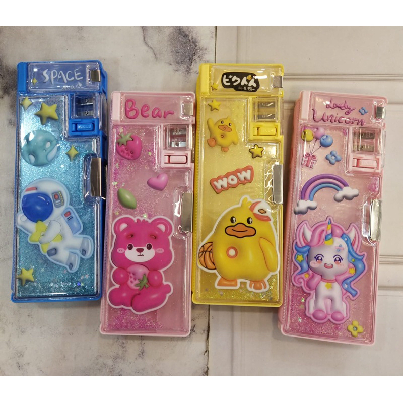 

TEMPAT PINSIL MAGNET 562 GLITER ASTRONOT,BEAR,UNICORN,DUCK