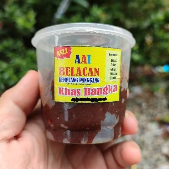 

Belacan kemplang panggang AAI sambal terasi kemplang panggang asli bangka