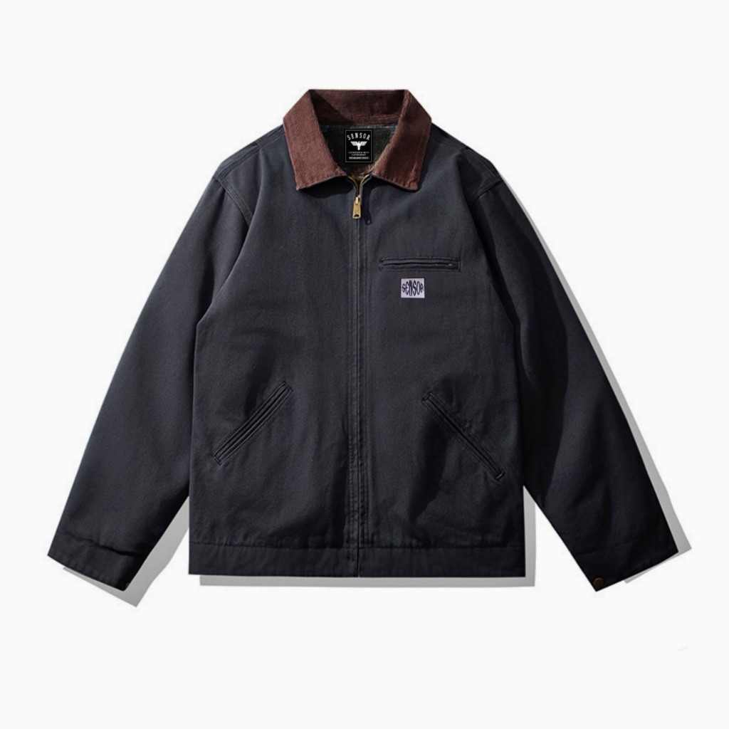 Work Jacket Sensor Kanvas Ring - Hitam