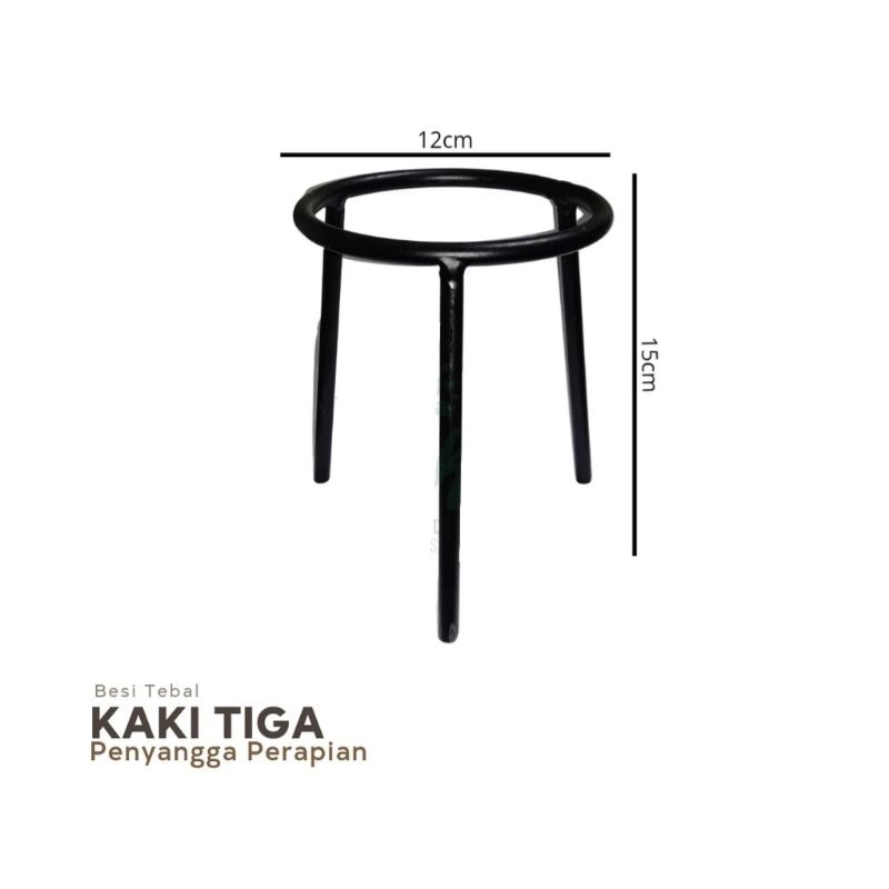 Kaki Tiga / Tripod /  Penyangga Kasa Asbes  / Alat Peraga Laboratorium Cat Powder Coating