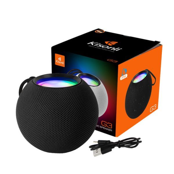 Kisonli G3 Speaker Bluetooth 5W RGB FM /AUX / TF card / USB