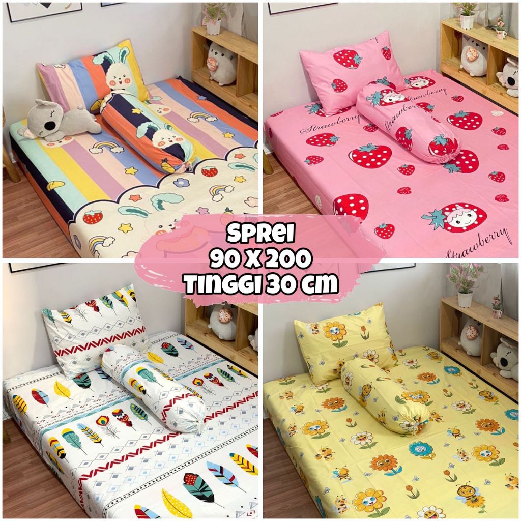 UNLIMITED.FASHION | SPREI TINGGI 90 TINGGI 30 HOMEMADE AESTHETIC | SEPRAY KATUN LOKAL SINGLE SPRINGB