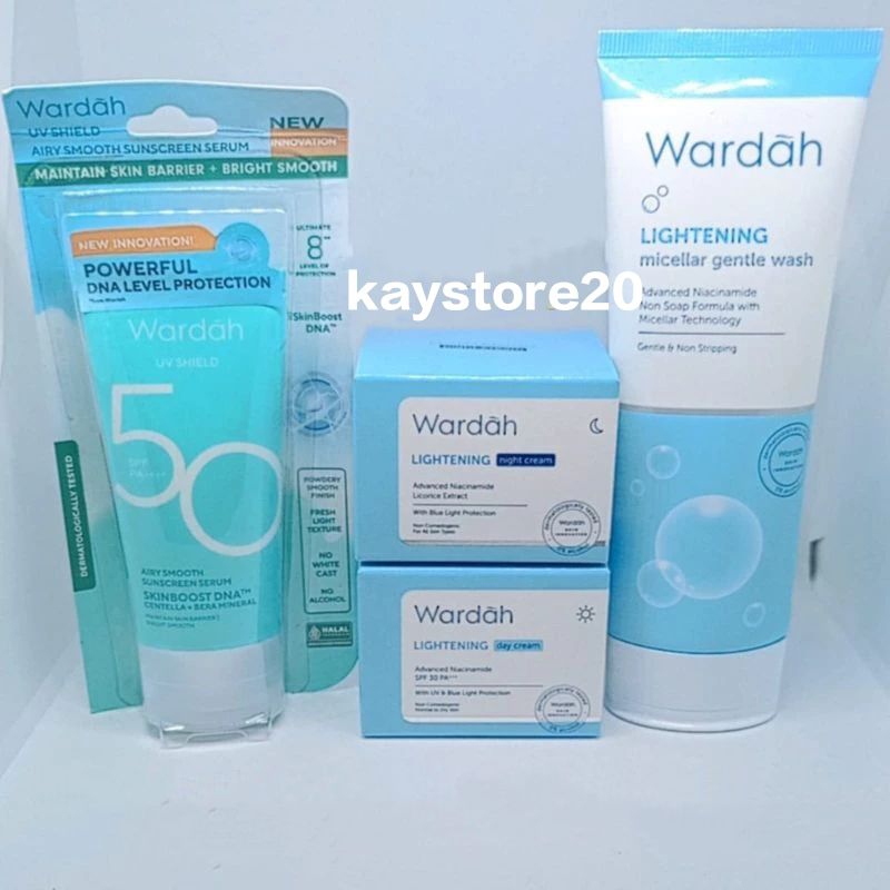 WARDAH PAKET LIGHTENING + SUNSCREEN