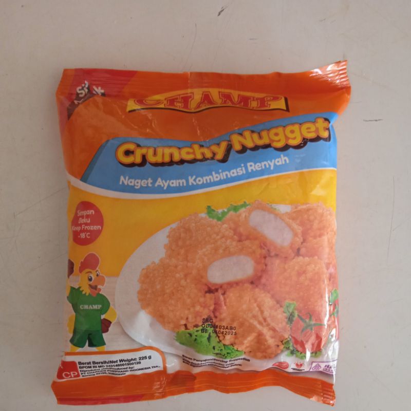 

Champ crunchy nugget naget ayam kombinasi renyah 225gram