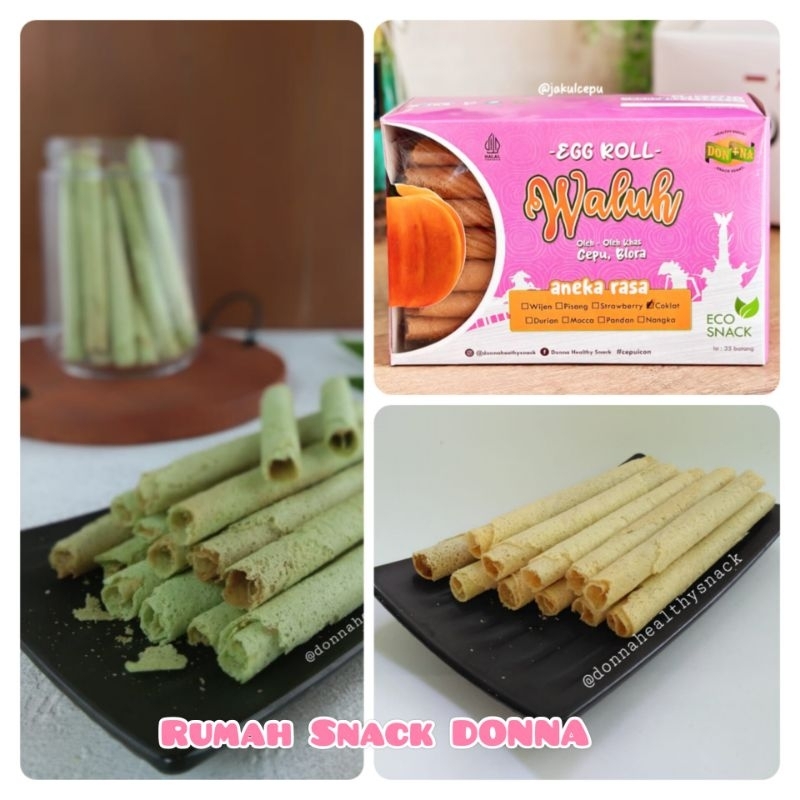 

Eggroll Waluh Aneka Rasa DONNA Healthy Snack Oleh-oleh Khas Cepu Blora