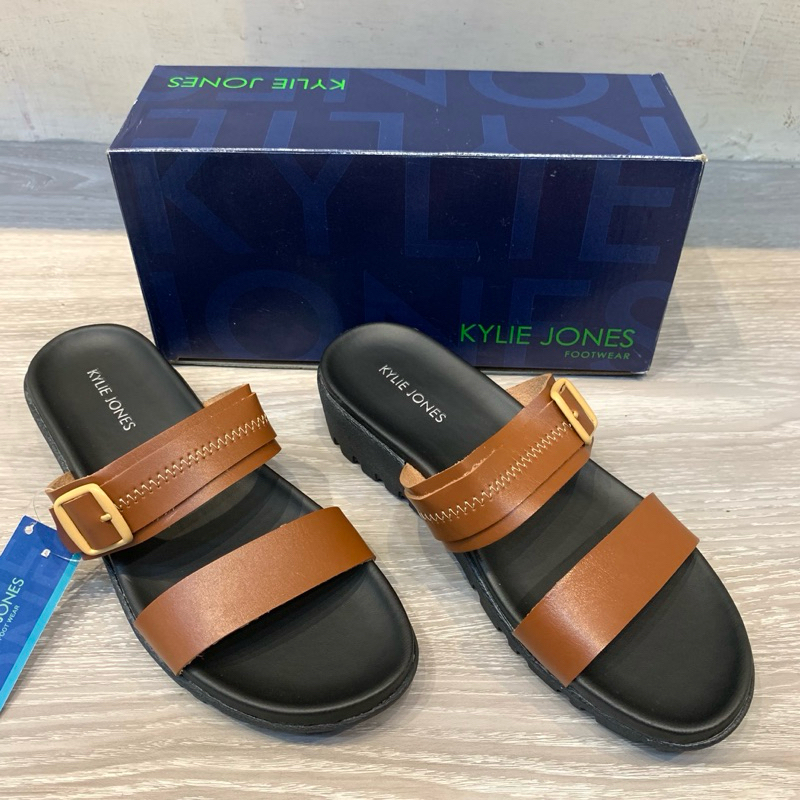 Kylie Jones - Sandal Platform Wanita | AN-242 - Coklat