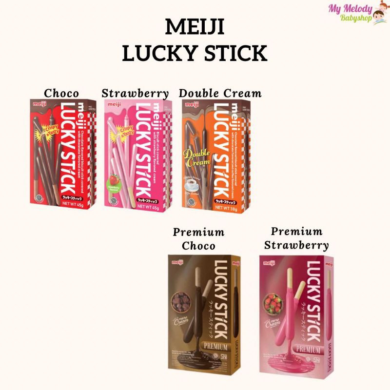 

Meiji Lucky Stick Biscuit / Biskuit Stik / Premium Lucky Stick