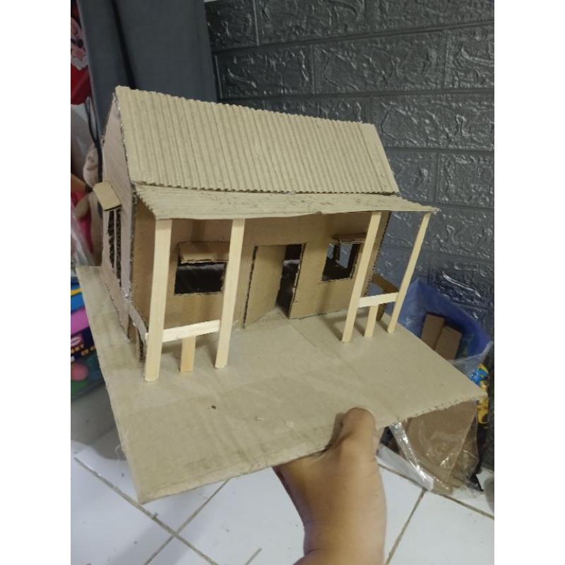 

Prakarya Rumah dari kardus / Prakarya sekolah / Prakarya kardus / Prakarya barang bekas