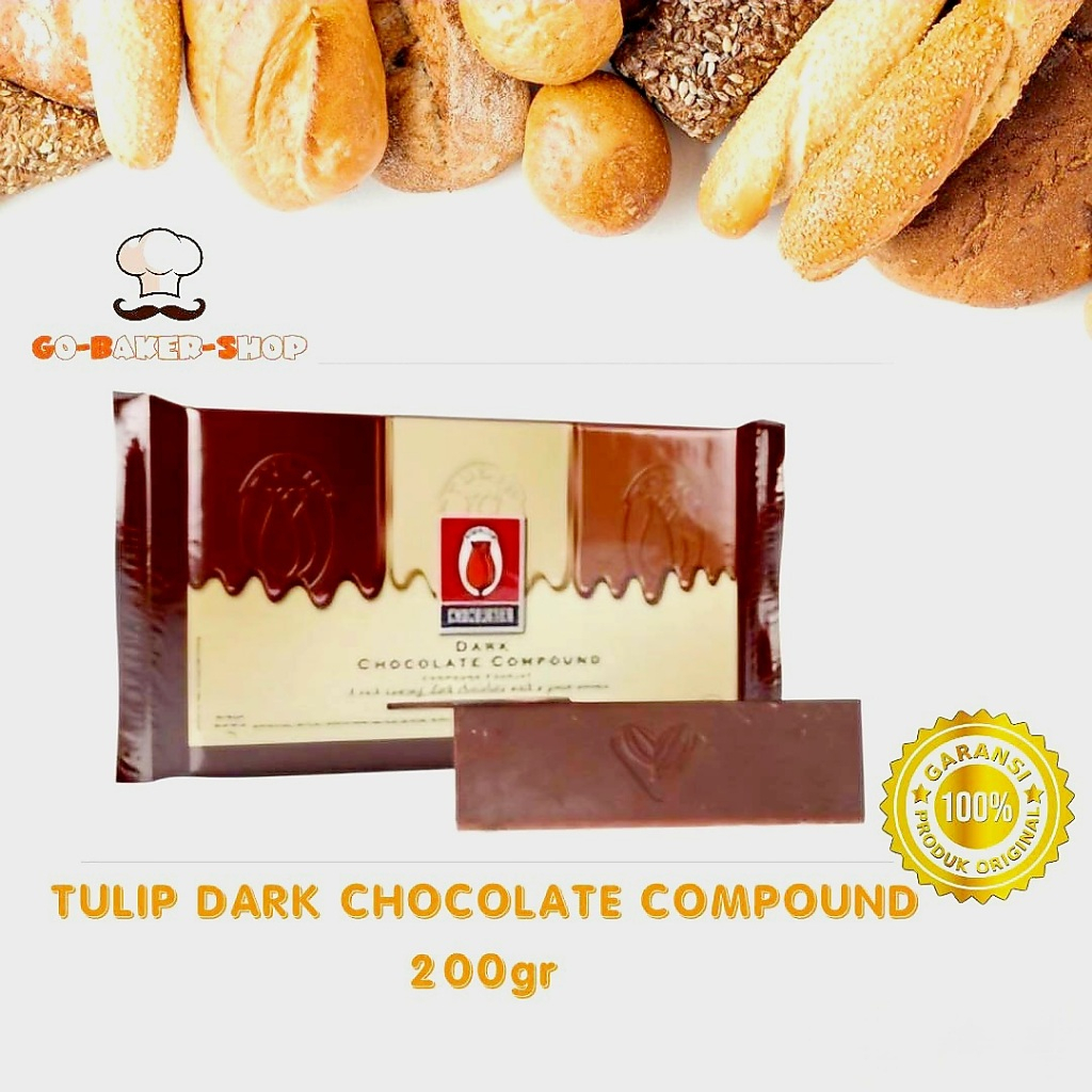 

Tulip Dark Chocolate Compound 200gr repack