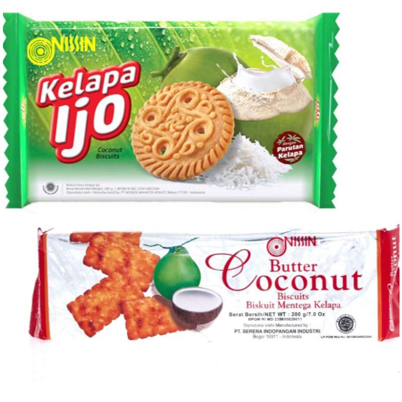 

NISSIN Biscuit Butter Coconut kelapa ijo biskuit kelapa