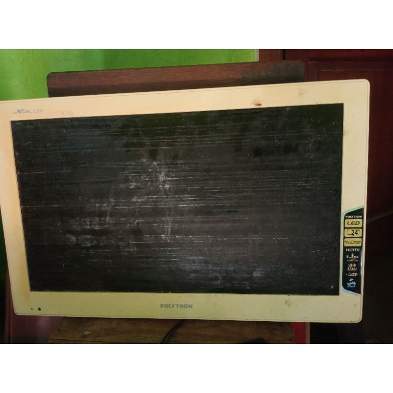 Panel Layar LED TV 24 inch, Polytron PLD 24D600 Original