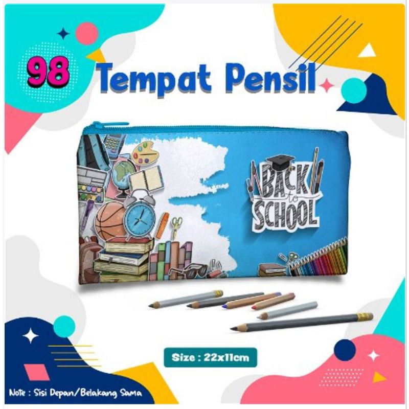 

Tempat pensil/ pouch tempat pensil/ Tempat alat tulis/ pencil case pouch karakter kartun back to school