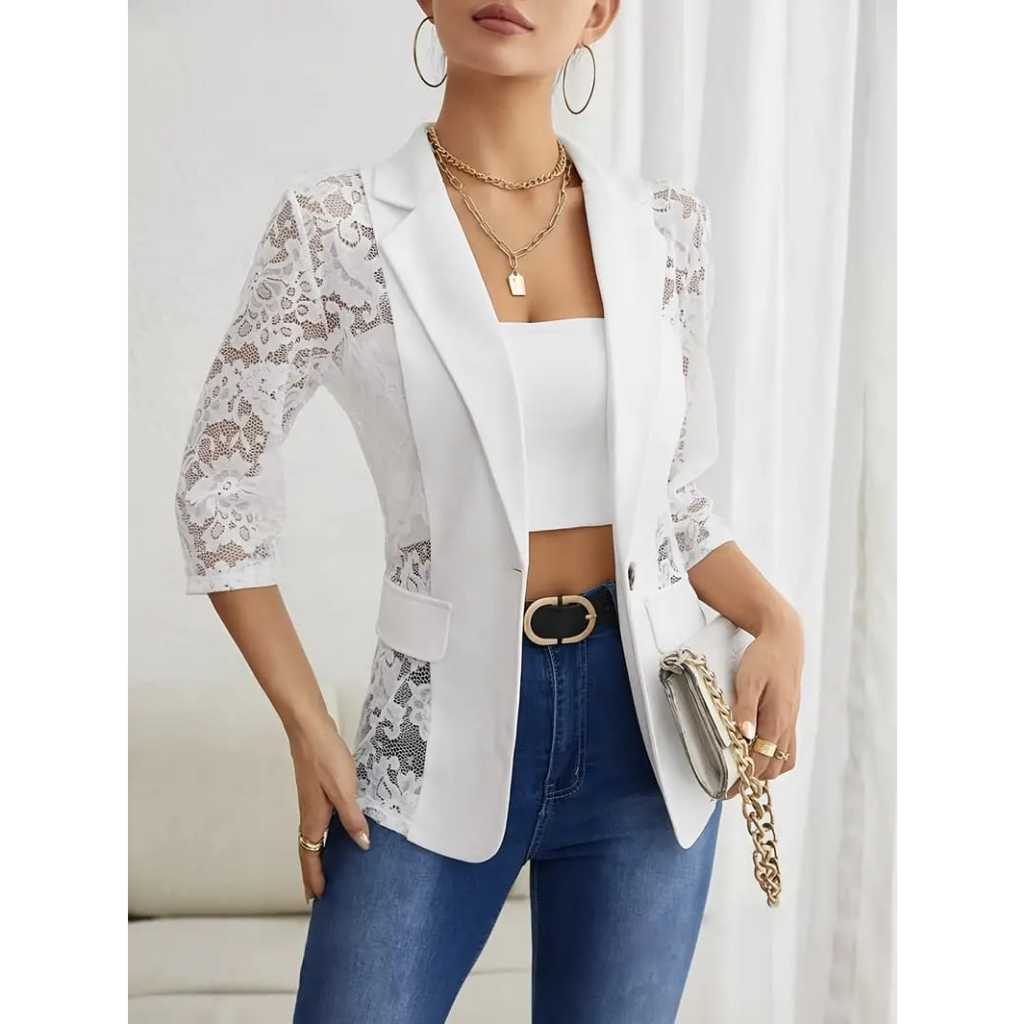 Outer wanita/ blazer brokat -NS341