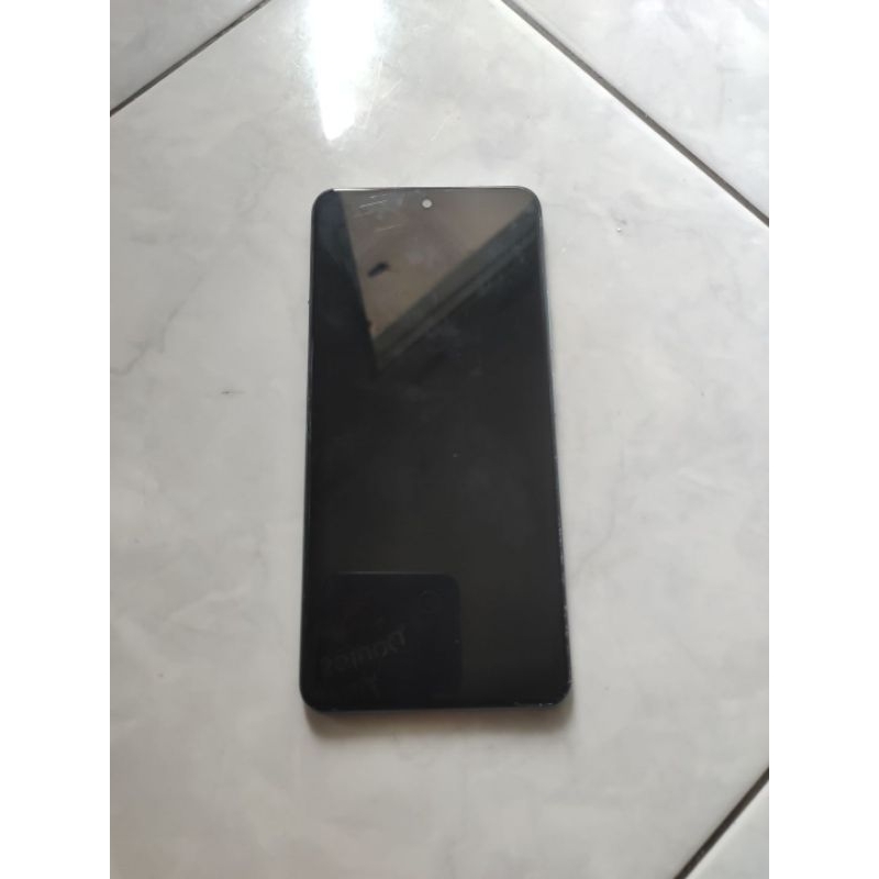 Lcd kw.frame.backdoor.flexible simcard dus poco f3 ORI copotan