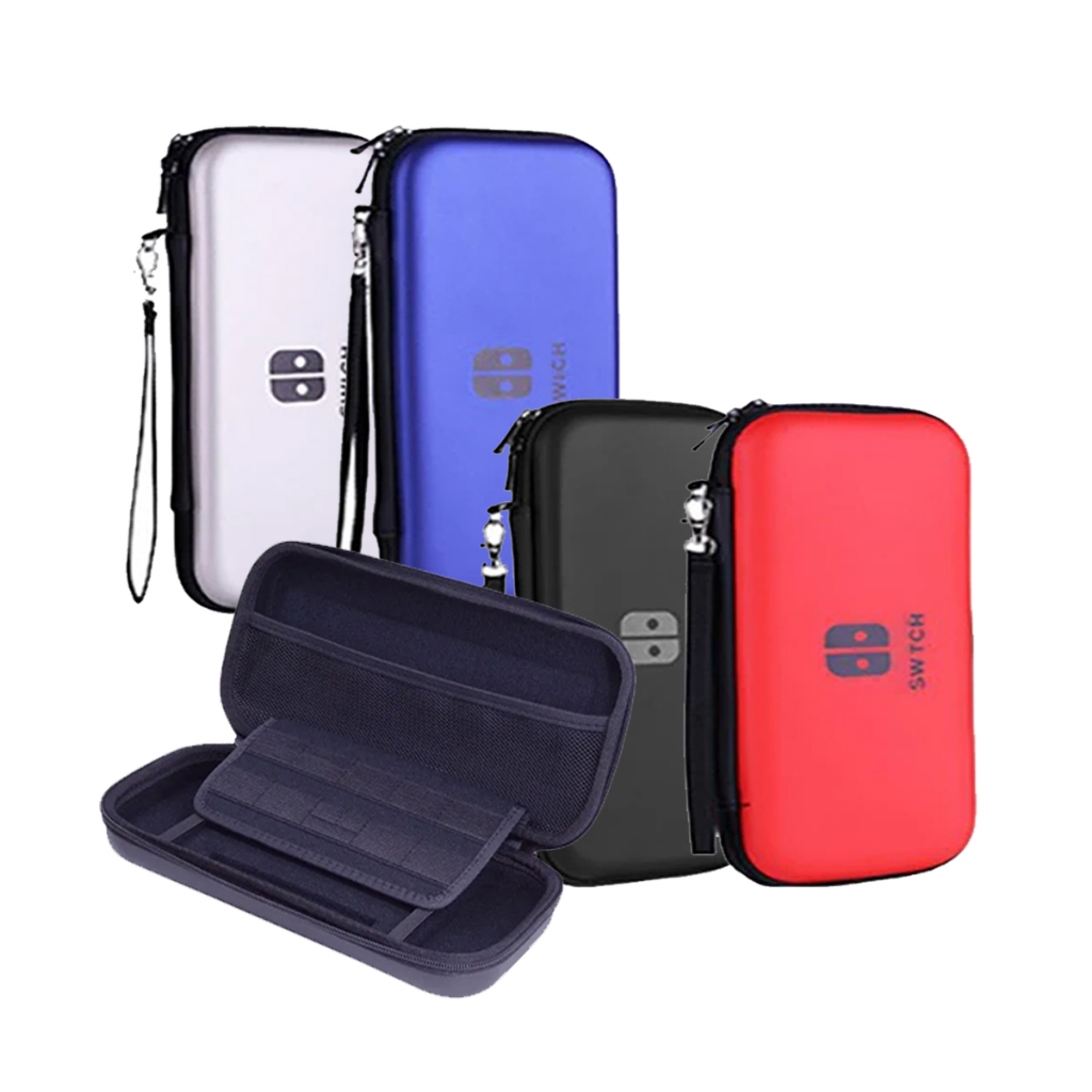 Tas Nintendo Switch OLED Tempat Game Nitendo Airfoam Bag Travel Pouch Hard Case Air Foam Hardcase