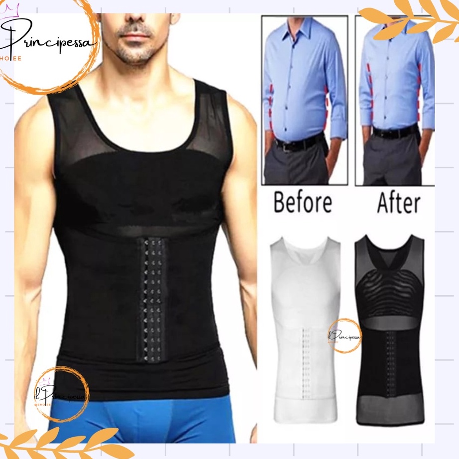 TERBARU MS41 MEN BODY SHAPING  KAOS DALAM PRIA  KORSET PRIA  KORSET COWOK